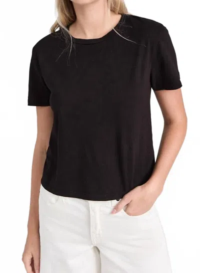 Stateside Cloud Jersey Short Sleeve Crew Tee In Black