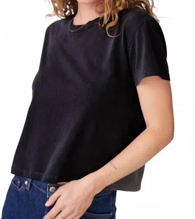 Stateside Cloud Jersey Short Sleeve Crew Tee In Black