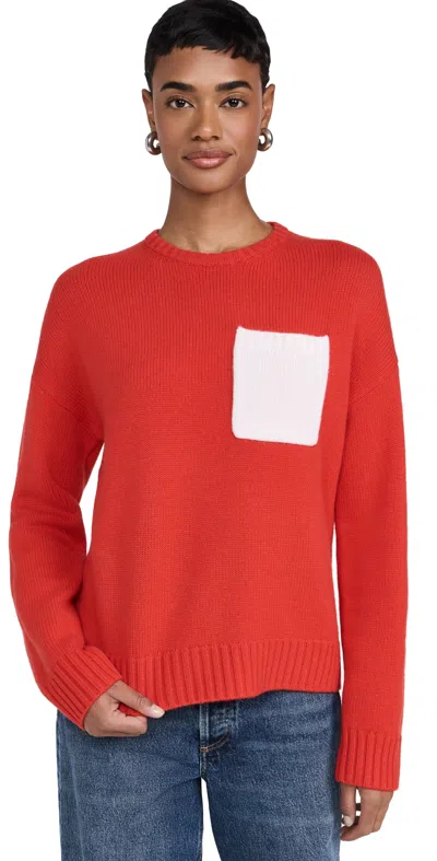 Stateside Colorblock Pocket Crew Sweater Sumo