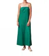Stateside Column Maxi Dress In Campus Green In Green