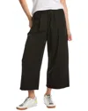 Stateside Structured Poplin Wide Leg Pant In Black