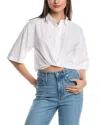 Stateside Cropped Boxy Shirt In White
