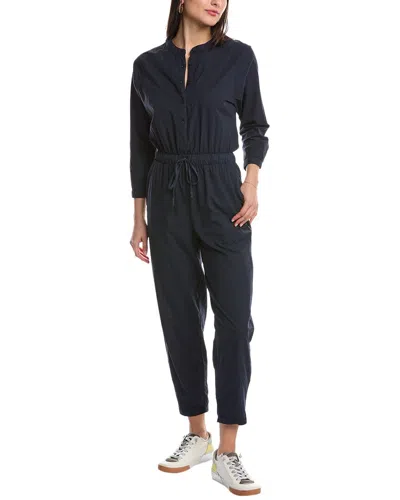 Stateside Henley Jumpsuit In Navy