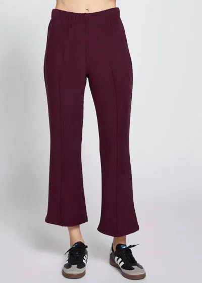 Stateside Honey Luxe Flare Pant In Cherry In Red