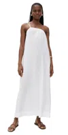 Stateside Linen Column Maxi Dress In Ivory In White