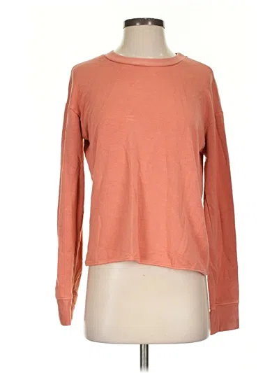 Pre-owned Stateside Long Sleeve T-shirt In Orange