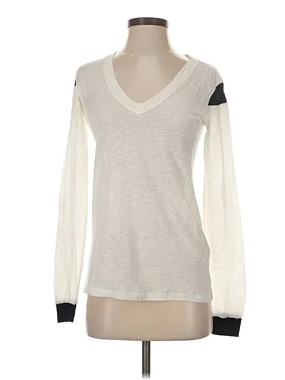 Pre-owned Stateside Long Sleeve T-shirt In White