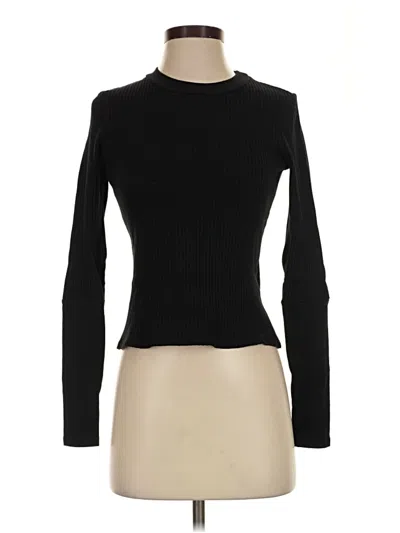 Pre-owned Stateside Long Sleeve Turtleneck In Black