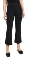 Stateside Ponte Cropped Kick Flare Pants In Black In Black