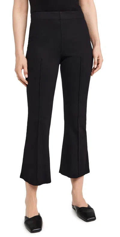 Stateside Ponte Cropped Kick Flare Pants Black