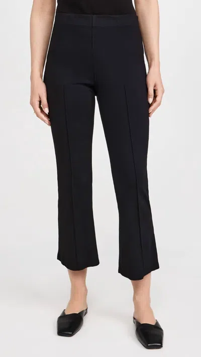 Stateside Ponte Cropped Kick Flare Pants In Black