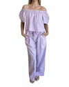 Stateside Poplin Drawstring Pull-on Pants In Lilac Mist In Gray