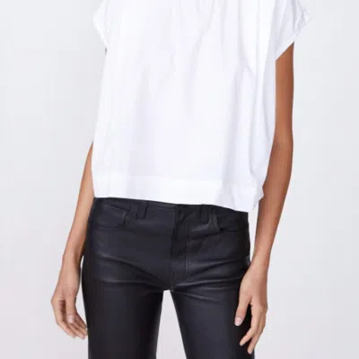 Stateside Poplin Swing Top In White
