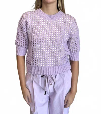 Stateside Puff Sleeve Sweater In Lilac Mist In Purple