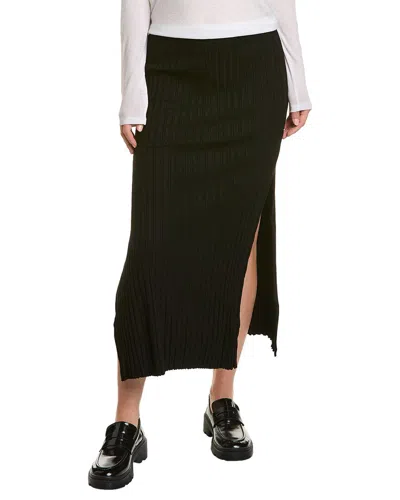 Stateside Rib Maxi Skirt In Black