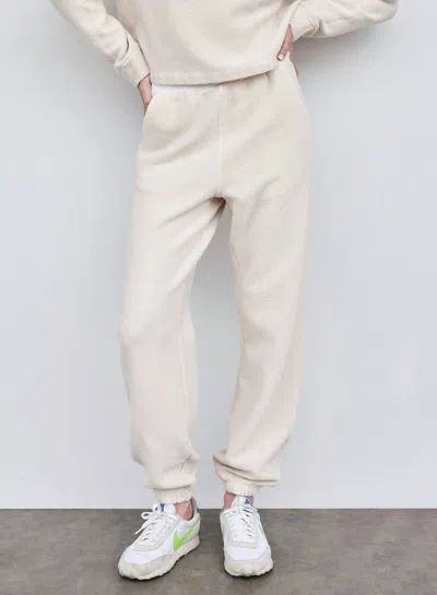Stateside Rib Sweatpant In Cream In White