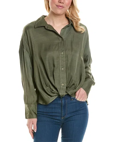 STATESIDE STATESIDE SATIN FRONT TWIST TOP