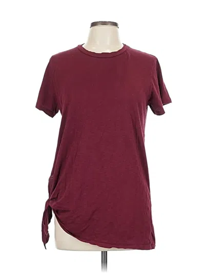 Pre-owned Stateside Short Sleeve T-shirt In Burgundy