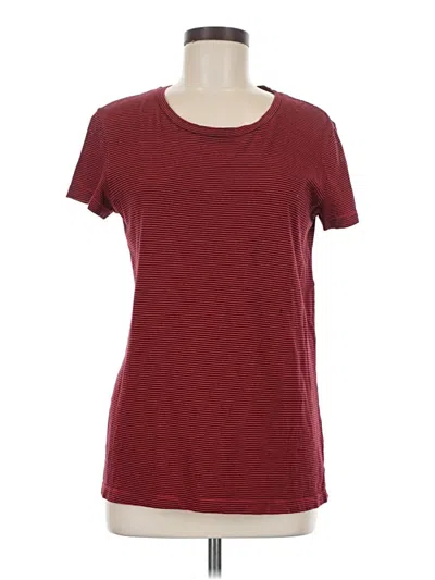 Pre-owned Stateside Short Sleeve T-shirt In Burgundy