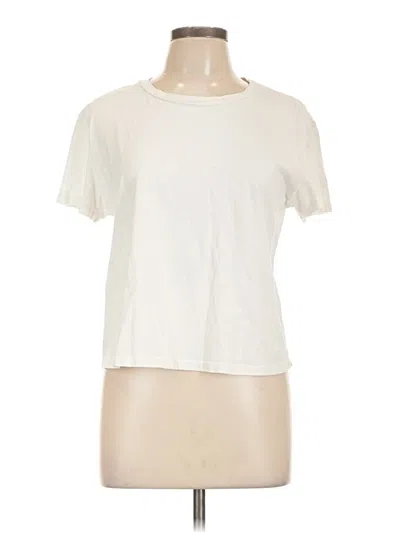 Pre-owned Stateside Short Sleeve T-shirt In White