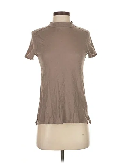 Pre-owned Stateside Short Sleeve Turtleneck In Brown