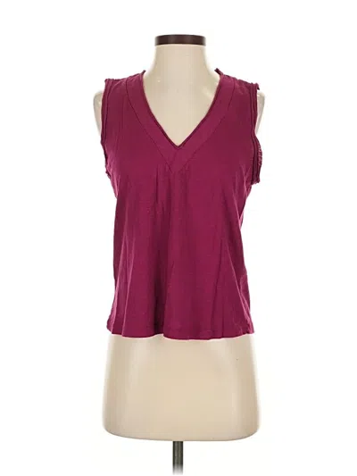 Pre-owned Stateside Sleeveless Blouse In Burgundy