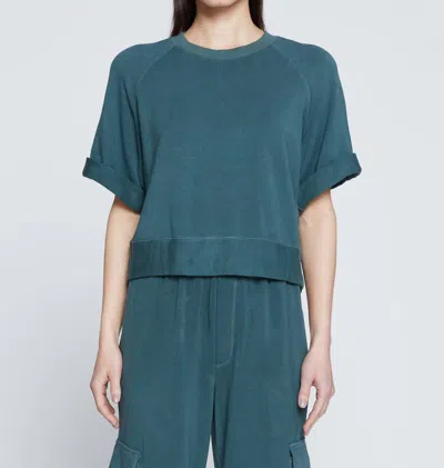 Stateside Softest Fleece Boxy Top In Verde In Green