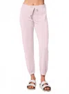 Stateside Softest Fleece Drawstring 3/4 Sweatpant In Softest Pink In Multi