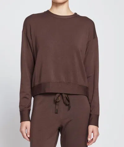 Stateside Softest Fleece Pullover In Espresso