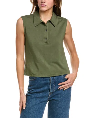 STATESIDE STATESIDE SOFTEST FLEECE SNAP POLO SHIRT