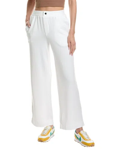 Stateside Softest Fleece Snap Wide Leg Pant In White