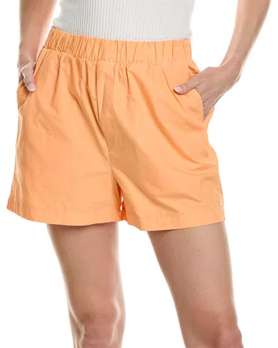 Stateside Structured Poplin Boxer Short In Orange