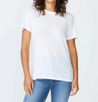 Stateside Supima Slub Jersey Short Sleeve Tee In White