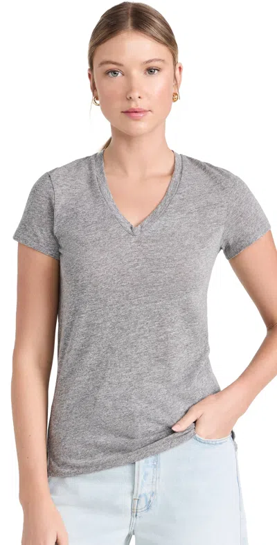 Stateside Triblend V Neck Tee Heather Grey In Gray