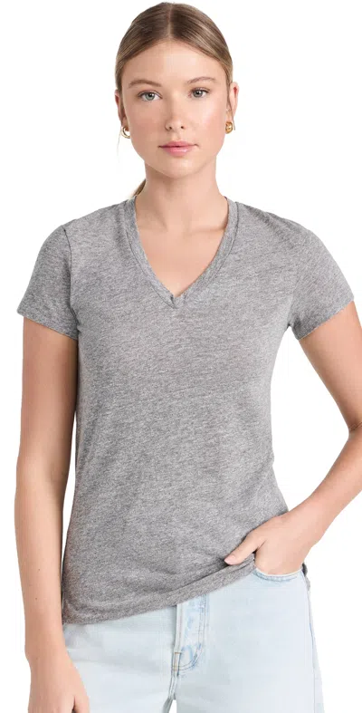 Stateside Triblend V Neck Tee Heather Grey