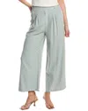 Stateside Wide Leg Linen-blend Trouser In Green