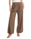 Stateside Linen Wide Leg Pull-on Pants Taupe In Brown
