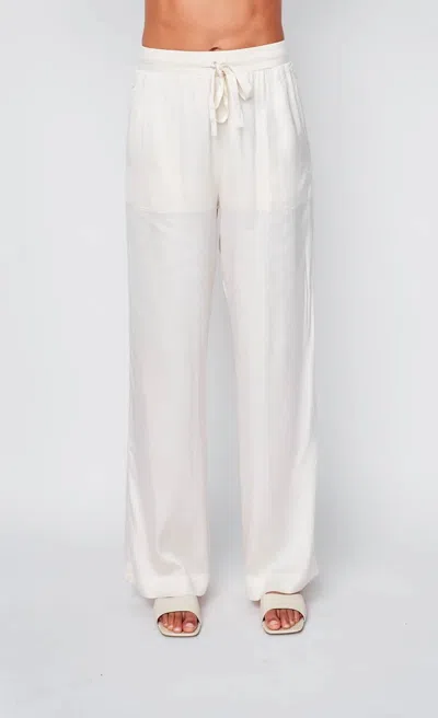 Stateside Women's Cloud Jersey Drawstring Pant In Cream In Yellow