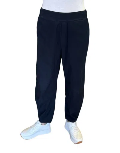 Stateside Women's Pleated Hem Trousers In New Navy In Blue