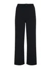 Stateside Linen Wide Leg Pull-on Pants Navy In Black