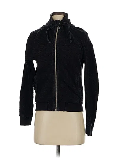 Pre-owned Stateside Zip Up Hoodie In Black