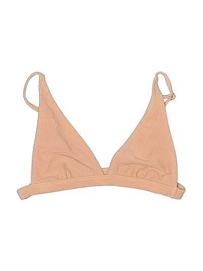 Pre-owned Static Swimsuit Top Tan Swimwear