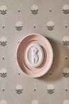 Statuette Hand-cast Plaster Blush Framed Intaglio Wall Art