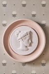 Statuette Hand-cast Plaster Blush Framed Intaglio Wall Art