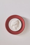 Statuette Hand-cast Plaster Rouge Framed Intaglio Wall Art