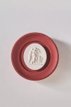Statuette Hand-cast Plaster Rouge Framed Intaglio Wall Art