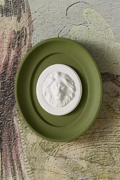 Statuette Olive Plaster Framed Intaglio Gallery Wall Charm
