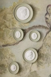 Statuette Sage Plaster Framed Intaglio Gallery Wall Charm