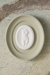 Statuette Sage Plaster Framed Intaglio Gallery Wall Charm