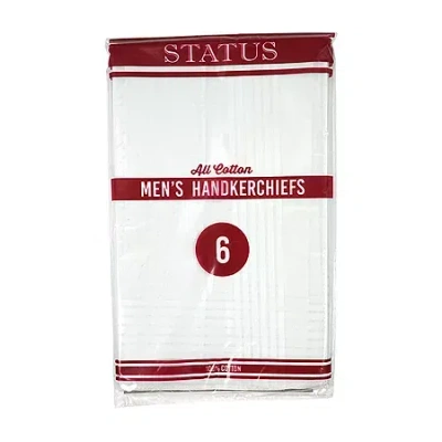 Status 6pk Hankie In White